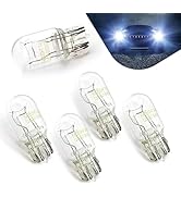 WZP 5 PCS 7443 Bulbs, T20 7444 1891 21/5W Glass Turn Signal Stop Brake Tail Light-Bulbs, DRL Indi...