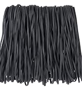 AMUU Rubber Bands black Large 120 Pack size #117B (7" x 1/8") big Elastic Bands for Office Supply...
