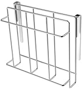 WAGENSTEIGER Stainless Steel Under/Over Cabinet Cutting Board and Kitchen Towel Rack – Space-Savi...