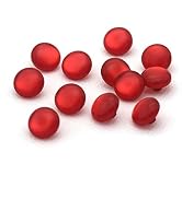 50pcs/Pack Red Resin Colored Shirt Pearl Buttons,Hand Sewn Button, for Craft Sewing Fasteners