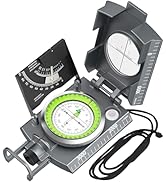 Proster IP65 Compass Hiking Survival - Lensatic Sighting Compass for Camping Navigation, Compass ...
