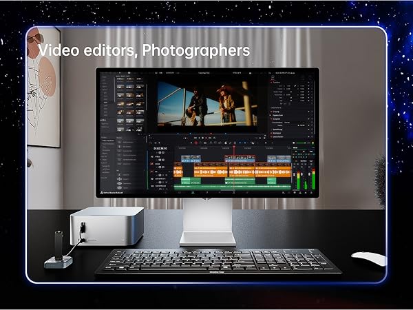 tech enthusiast using the m2 reader with the organizer case in a professional setup