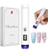 Melodysusie Handheld UV Light for Gel Nails, ART01R Cordless Gel X Nail Lamp Rechargeable with LC...