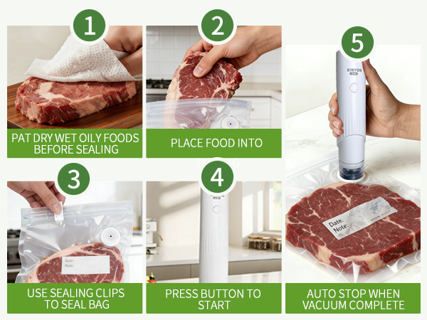 Compact Household Food Vacuum Sealer