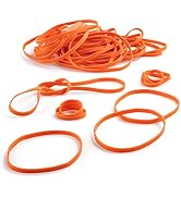 Plastic Mill Rubber Bands Thick Size #33 | Orange Durable RubberBands 100 Count /pack | 3 1/2 x 1...