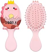 DINATIS Hair Brush Kid Detangling Hairbrush Toddler Hair Brush Plastic Soft Massage Comb Small Di...