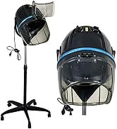 ZENY Stand Up Hair Dryer 1300W Adjustable Floor Hooded Bonnet Hair Dryers with Rolling Wheels Pro...