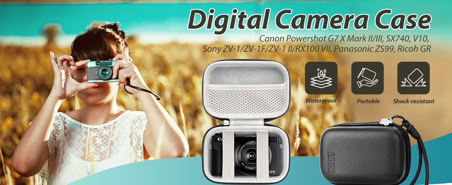 digital camera cases canon g7x mark iii ii case powershot point shoot sony zv1II zv1f sx740 720 hs