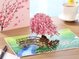 cherry blossom birthday card