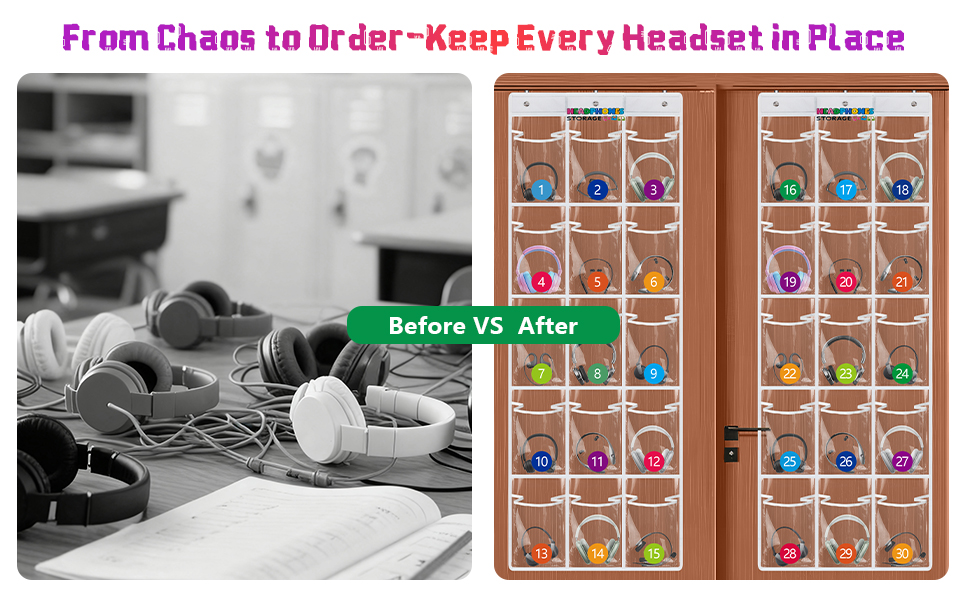 headphone storage classroom