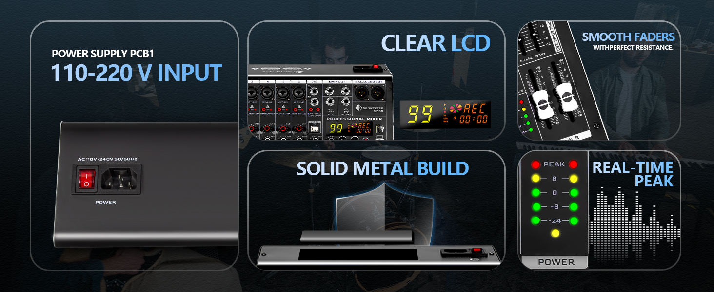 audio mixer board mixer audio dj mixer board karaoke mixer sound mixer digital mixer