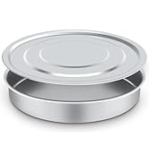 Lab Sieve Pan with Lid, Chromium-Plated Steel Test Sieves Pan, Economy Standard Analysis Sample T...