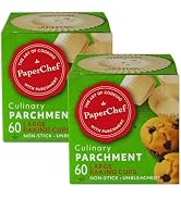 PaperChef - Large Parchment Baking Cups -Easy Release, Non-Stick Paper - 60 count - 2 Pack