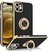 BENTOBEN Compatible with iPhone 12 Mini Case with 360° Ring Holder, Shockproof Kickstand Support ...