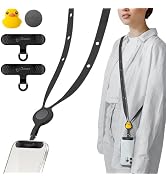 BONE Crossbody Phone Tether Tab, Adjustable Silicone Phone Strap, Cute Cartoon Style Shoulder Pho...