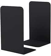 Honagu Book Ends, Bookends for Shelves, Home, Office, Metal Book Stopper for Books, Metal Bookend...