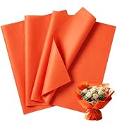 150 Sheets Orange Tissue Paper Bulk, 14x20 Inch Tissue Paper for Gift Bags,DIY Crafts,Gift Wrappi...