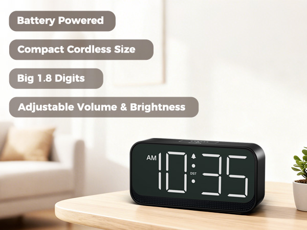 alarm clocks for bedrooms