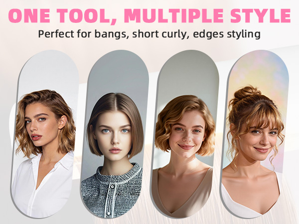 cordless hair straightener for bangs, short curly, edges hair stylings