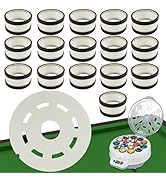 HEIOOM Billiard Ball Cleaning Machine Wool Ring 16 Billiard Ball Cleaner Wool Circle 1 Sheet of C...