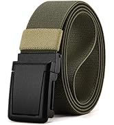 CHAOREN Tactical Belt Men - 1.5" Stretch Belt for Work - Quick Release for Military Casual Jeans ...