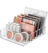 WECHENG Makeup Organizer for Eyeshadow Palette and Lipstick Organizer, 7 Section Divided Makeup P...