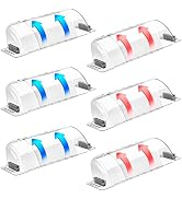 CH24Globall 6-Pack Air Vent Deflector 8.5 to15.5 Inches, Aerospace-Grade Plastic (5-Meter Drop Re...