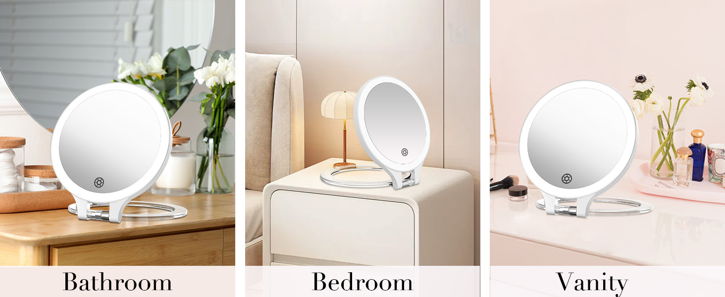 travel mirror for bathronm, bearoom,vanity