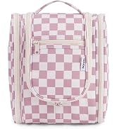 Narwey Small Checked Hanging Travel Toiletry Bag for Women, Travel Bag for Toiletries, Makeup Bag...