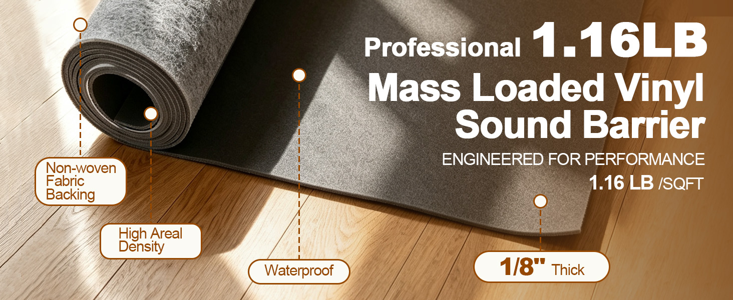 Flexible & Easy to Cut Vinyl Sound Barrier