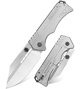 VALHALLA LORD Cool Pocket Knife for Men, 3.6'' D2 Steel Large Pocket Knife with Clip, Tactical Kn...