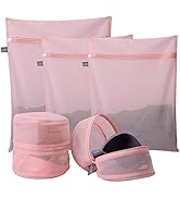 Kimmama Mesh Laundry Bag-Heavy Duty Fine Mesh Wash Bag for Washing Machine-Supper Zippered Net La...