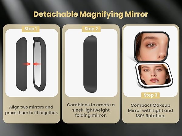 makeu up mirror with light
