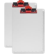 ZORVIDSON Clipboards with Pen Holder A4 Size 12.5x9 Inch Aluminum Protection Edge Clip Board for ...