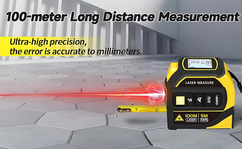 100M Laser Tape Measure: Ultra-Precise Long Distance Measuring Tool for Construction & DIY