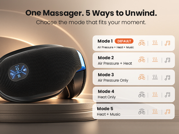 bob and brad eye massager with heat and cooling