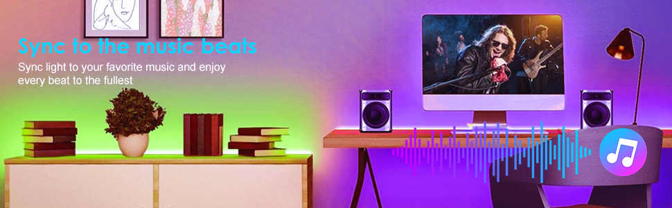 music sync led light strip