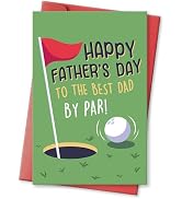 hvdler Funny Father's Day Card for Golfer Dad, Golf Fathers Day Card, Gift Idea for Golf Lover, T...