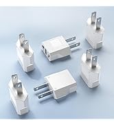 European to US Plug Pins Converter, SUPERDANNY EU to US Plug Converter, 660W 6A Max 110-250V Trav...