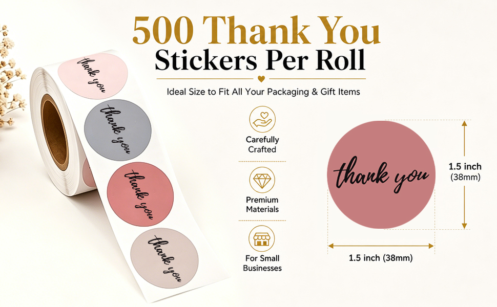 thank you stickers small business