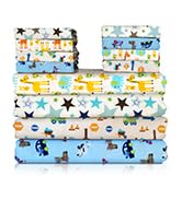 Omilion Receiving Blanket for Baby – 4 Pack – 30 inch x 30 inch – 100% Flannel Cotton - Mixed Pat...
