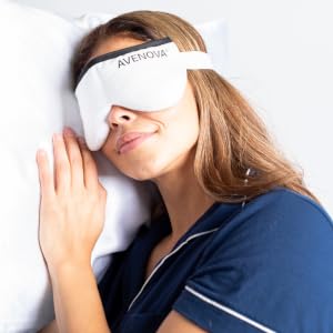 woman using eye compress
