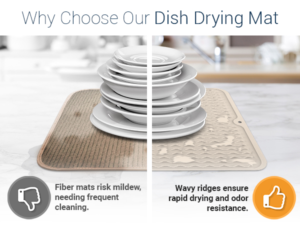 dish mats for drying dishes