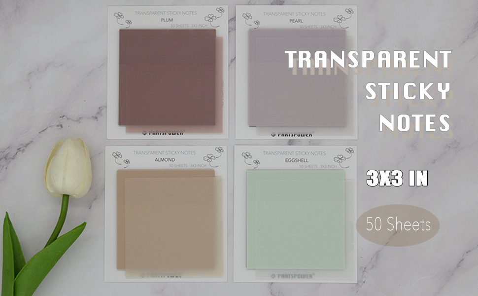 transparent sticky notes