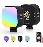 IFOOTAGE HL1 C4 LED Video Light, Handy RGBW On Camera Light, Bluetooth APP Control Magnetic Attra...