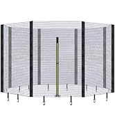Biggun Trampoline Net - Replacement Enclosure Safety Net for Straight Poles Round Frames Trampoli...