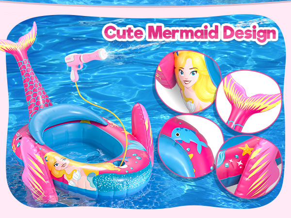 Mermaid Pool Floats for Kids