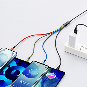 4 in 1 multi usb cable iphone charger cable lightning charger cord type c charger cord 3 in 1 usbc