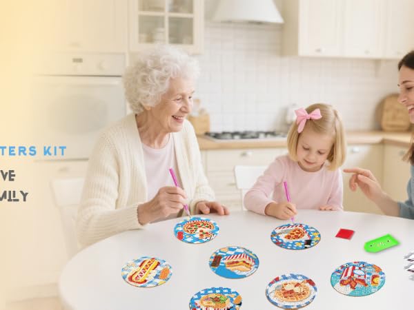 Diamond Art Coasters Kit