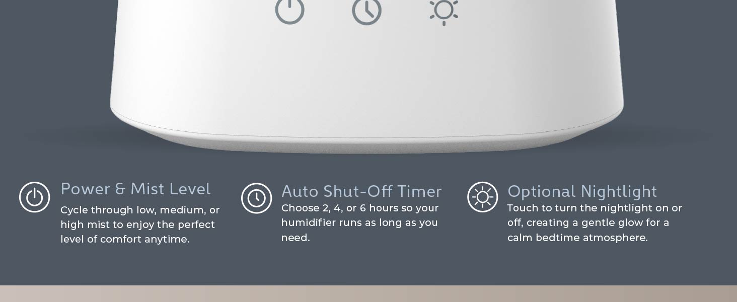 premium large tank capacity cool warm mist humidifier